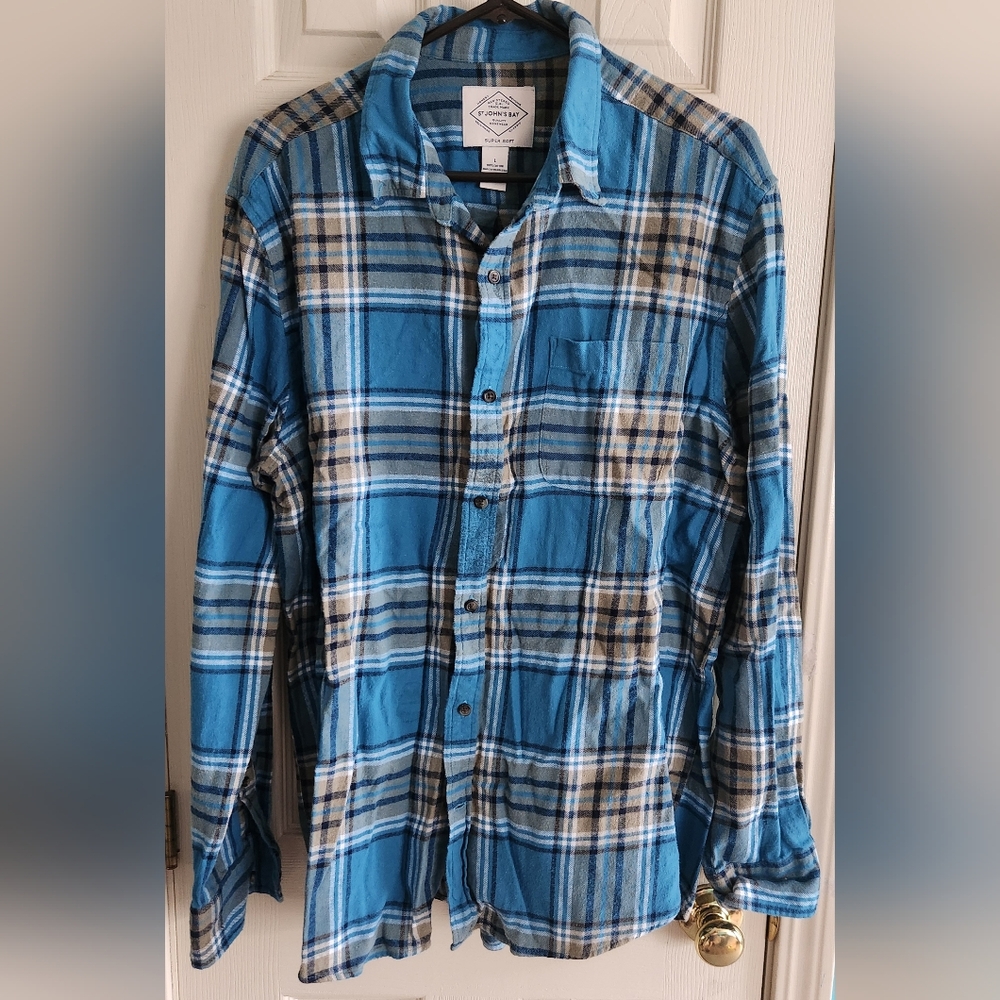 St John's Bay 100% cotton long sleeve shirt